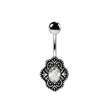 Piercing Umbigo Prateado