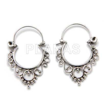 Silver Hoops Par