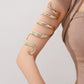 Arm Cuff Dourada Torcida