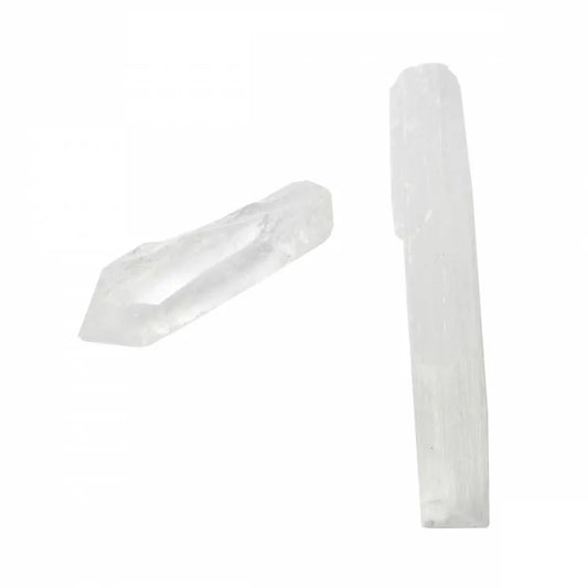 Kit de Limpeza Selenita & Cristal Quartzo